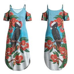 Australia Cockatoo Festive Christmas Couples Matching Summer Maxi Dress and Hawaiian Shirt