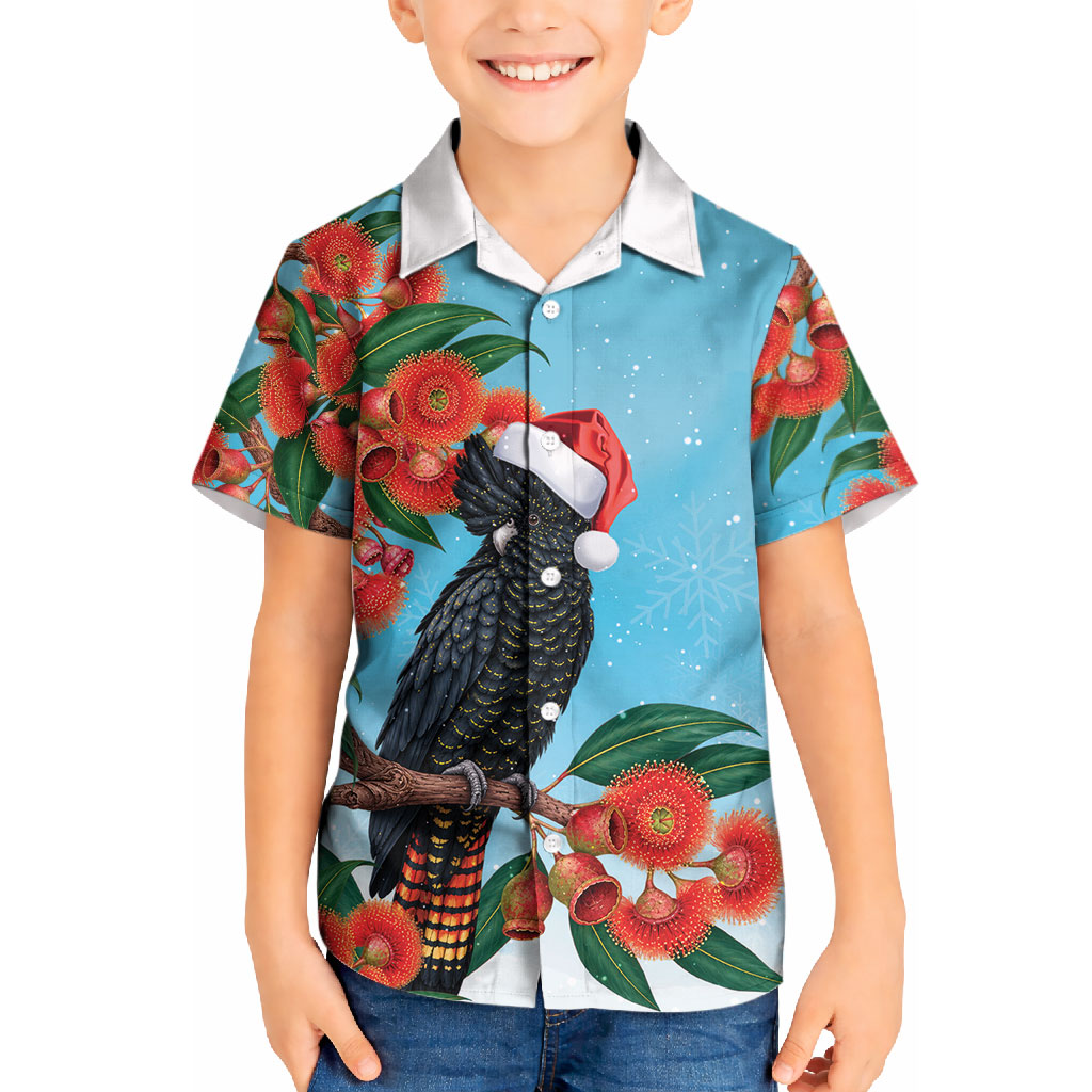 Australia Cockatoo Festive Christmas Kid Hawaiian Shirt