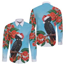 Australia Cockatoo Festive Christmas Family Matching Off Shoulder Maxi Dress and Hawaiian Shirt