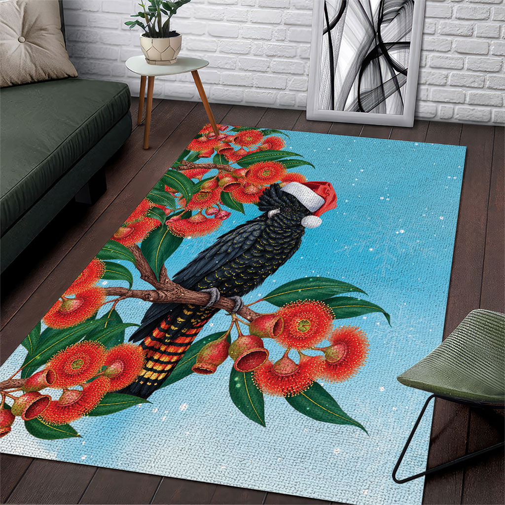Australia Cockatoo Festive Christmas Area Rug