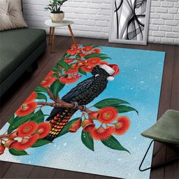 Australia Cockatoo Festive Christmas Area Rug