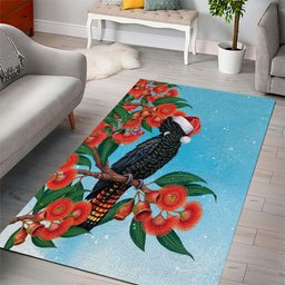 Australia Cockatoo Festive Christmas Area Rug