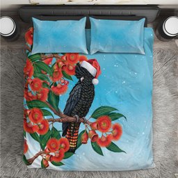 Australia Cockatoo Festive Christmas Bedding Set