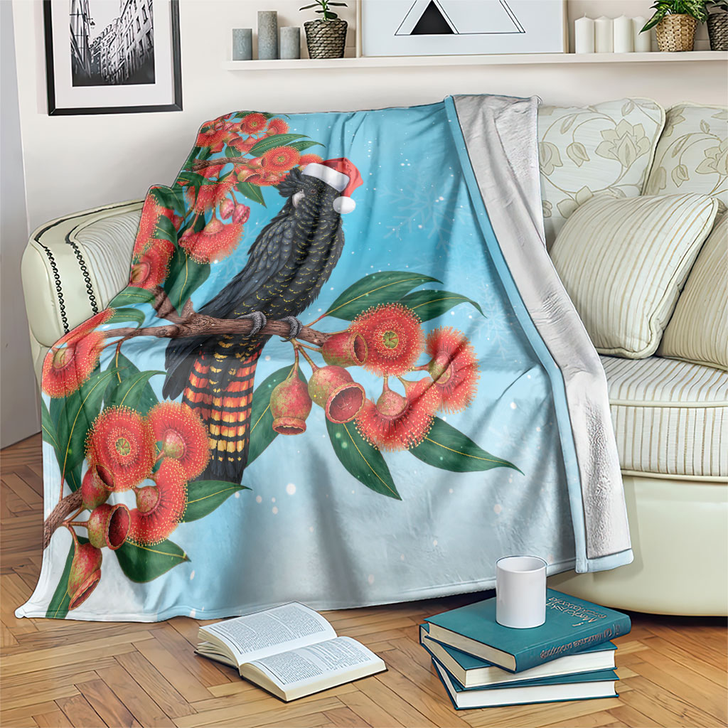 Australia Cockatoo Festive Christmas Blanket