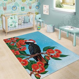 Australia Cockatoo Festive Christmas Area Rug