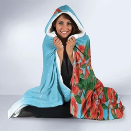 Australia Cockatoo Festive Christmas Hooded Blanket
