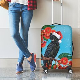 Australia Cockatoo Festive Christmas Luggage Cover