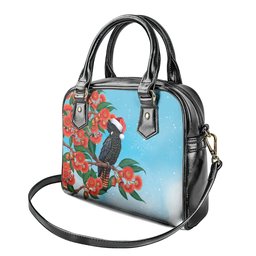 Australia Cockatoo Festive Christmas Shoulder Handbag
