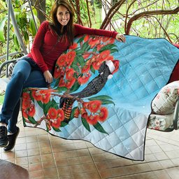 Australia Cockatoo Festive Christmas Quilt