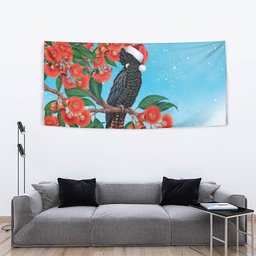 Australia Cockatoo Festive Christmas Tapestry