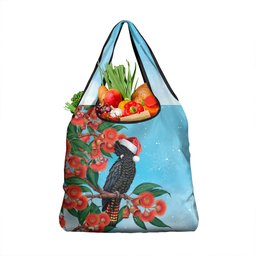 Australia Cockatoo Festive Christmas Grocery Bag