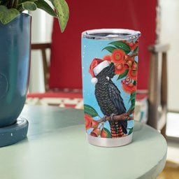 Australia Cockatoo Festive Christmas Tumbler Cup