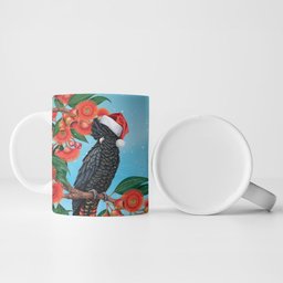 Australia Cockatoo Festive Christmas Ceramic Mug