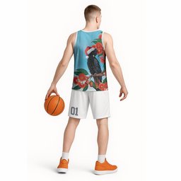 Australia Cockatoo Festive Christmas Basketball Jersey