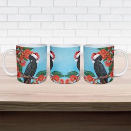 Australia Cockatoo Festive Christmas Ceramic Mug