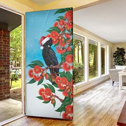 Australia Cockatoo Festive Christmas Door Cover