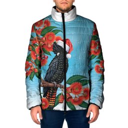 Australia Cockatoo Festive Christmas Padded Jacket
