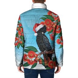 Australia Cockatoo Festive Christmas Padded Jacket
