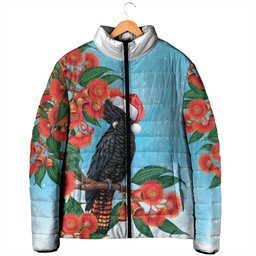 Australia Cockatoo Festive Christmas Padded Jacket