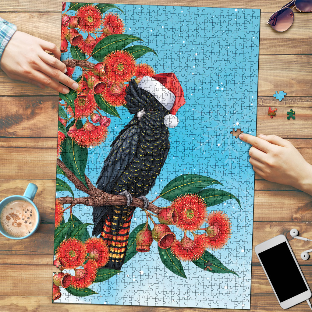 Australia Cockatoo Festive Christmas Puzzle