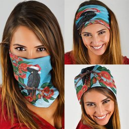 Australia Cockatoo Festive Christmas Neck Gaiter
