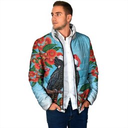 Australia Cockatoo Festive Christmas Padded Jacket