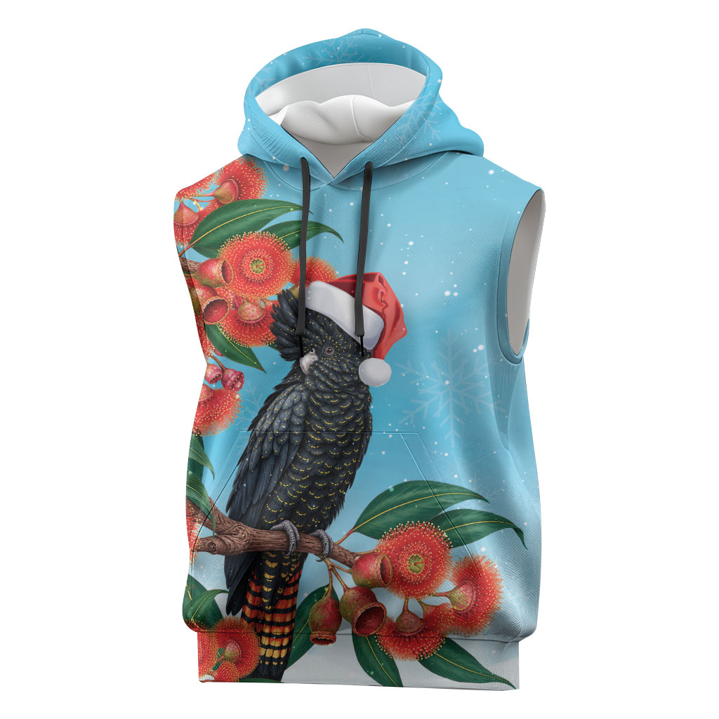 Australia Cockatoo Festive Christmas Sleeveless Hoodie