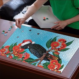 Australia Cockatoo Festive Christmas Puzzle