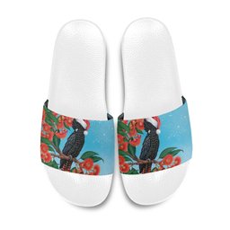 Australia Cockatoo Festive Christmas Slide Sandals