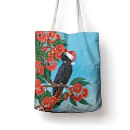 Australia Cockatoo Festive Christmas Tote Bag