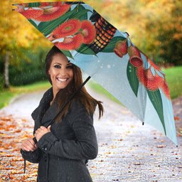 Australia Cockatoo Festive Christmas Umbrella