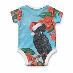 Australia Cockatoo Festive Christmas Baby Onesie