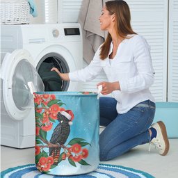 Australia Cockatoo Festive Christmas Laundry Basket
