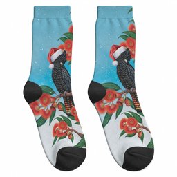 Australia Cockatoo Festive Christmas Crew Socks