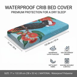 Australia Cockatoo Festive Christmas Baby Bed Cover