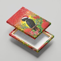 Australia Christmas Black Cockatoo Canvas Wall Art Aboriginal Art