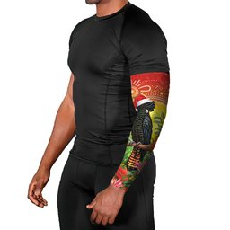 Australia Christmas Black Cockatoo Arm Sleeves Aboriginal Art