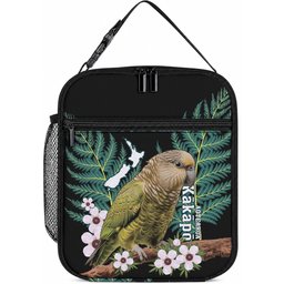 Personalised New Zealand Kakapo Lunch Bag Aotearoa Fern With Manuka