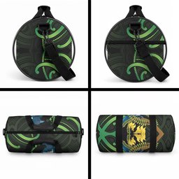 New Zealand Tui Bird Duffle Bag Aotearoa Maori With Kowhai Flowers