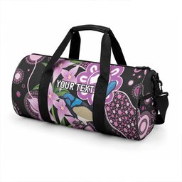 Personalised Australia Boronia And Malurus Cyaneus Duffle Bag Aboriginal Art