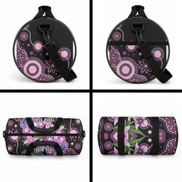 Personalised Australia Boronia And Malurus Cyaneus Duffle Bag Aboriginal Art