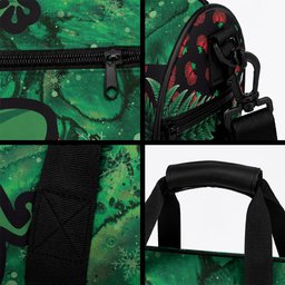 New Zealand Gecko Christmas Duffle Bag Meri Kirihimete Paua Shell Mix Pohutukawa