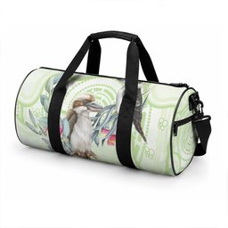 Australia Gumtree And Kookaburra Duffle Bag Aboriginal Art - Watercolor Style