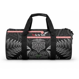 Aotearoa Toitu Te Tiriti Duffle Bag Stand Together Stand Stronger NZ Tiki