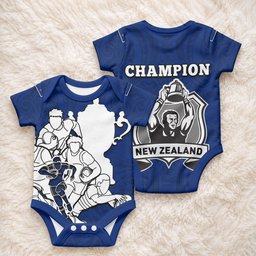 New Zealand World Cup 2023 Baby Onesie Go Champion NZ Rugby Forever Maori red Style