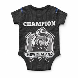 New Zealand World Cup 2023 Baby Onesie Go Champion NZ Rugby Forever Maori All Black