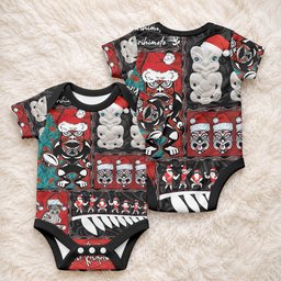 New Zealand Christmas Baby Onesie Maori Christmas Spirit - Meri Kirihimete