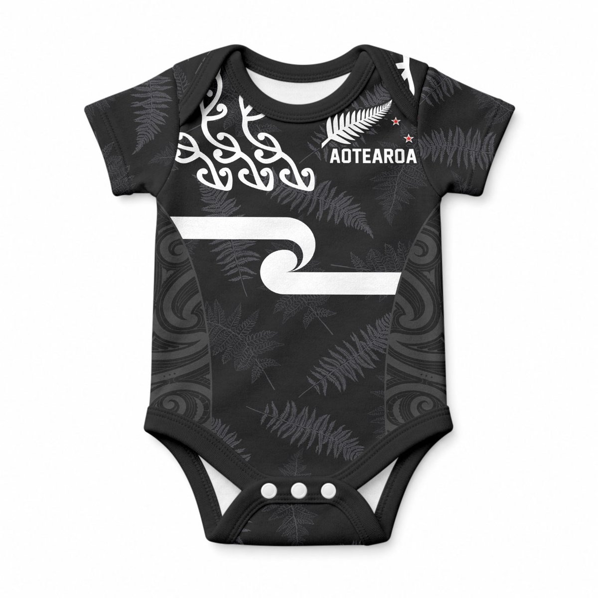 New Zealand Rugby Custom Baby Onesie The Champions Aotearoa
