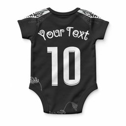 New Zealand Rugby Custom Baby Onesie Aotearoa Armour Blacks Silver Ferns