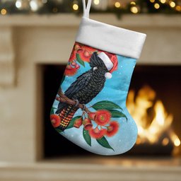 Australia Cockatoo Festive Christmas Stocking
